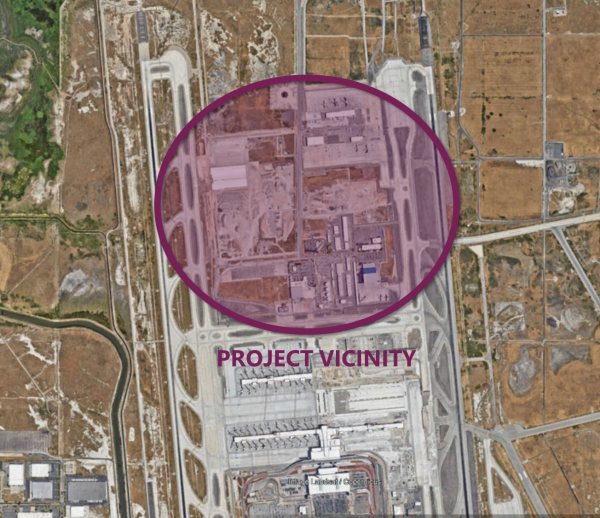 Taxiway U and V Vicinity Map