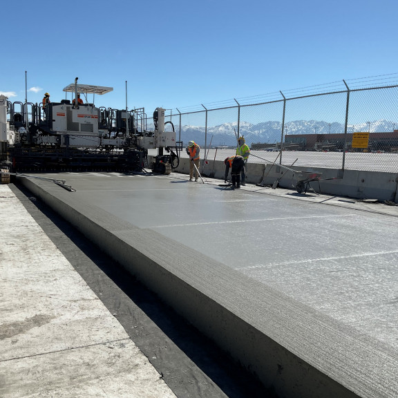 Apron phase 3 paving April 2024