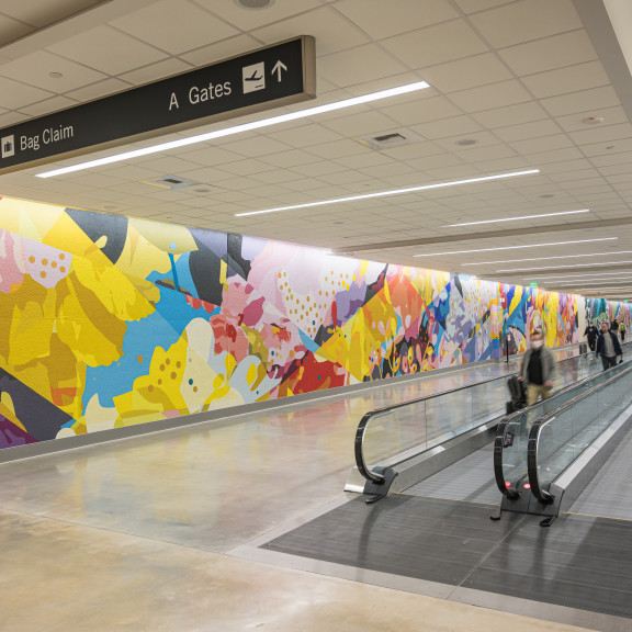 Mid Concourse tunnel mural 2