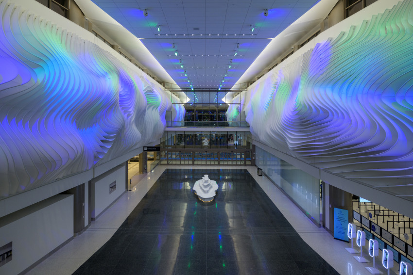 Photo Credit: The Canyon by artist Gordon Huether, courtesy Salt Lake City International Airport The Canyon