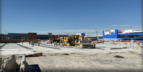 Apron south SCE prep and pave March 2022