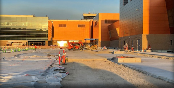 Apron south side SCE paving April 2022