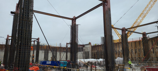 Central Tunnel structural steal January 2022