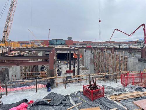 Central tunnel Area G walls February 2022