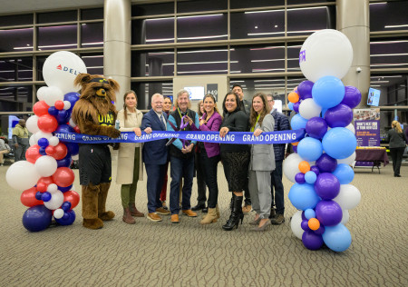 Concourse A east gate ribbon cutting