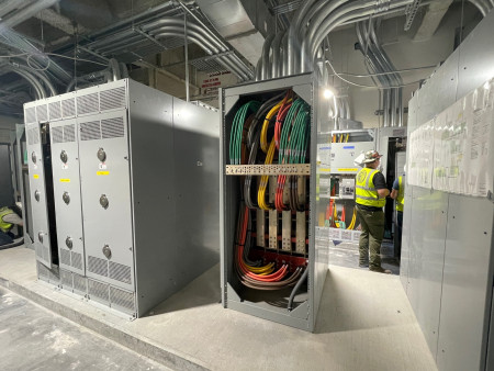 SCE 1D electrical room wire pull and connections Aug 17 2022