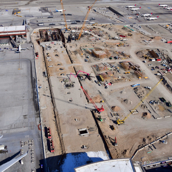Aerial Central Tunnel Looking N Feb 26 2022