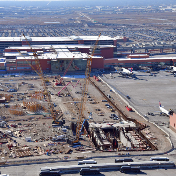 Aerial Central Tunnel Looking S Feb 26 2022