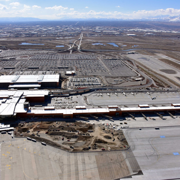 Aerial looking south Feb 25 2020