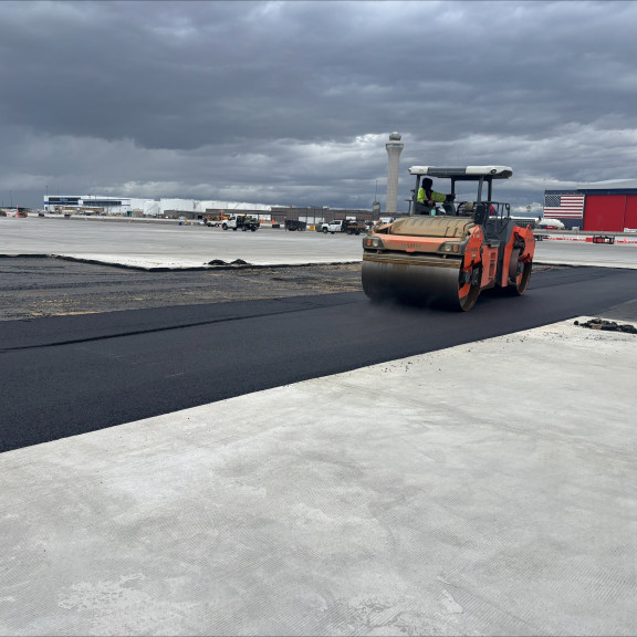Airfield asphalt paving October 2025
