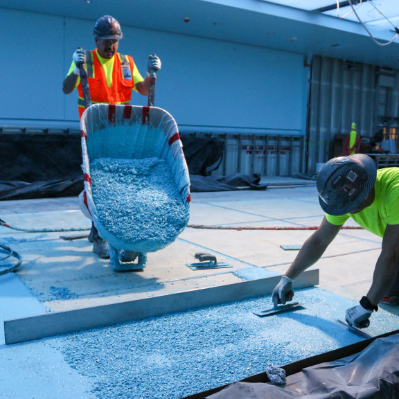 Central Tunnel Blue Terrazzo Feb 2023
