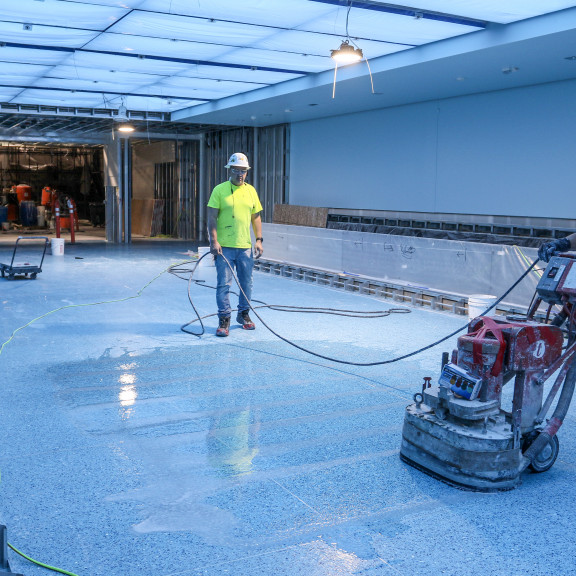 Central Tunnel Terrazzo polishing 09 25 23