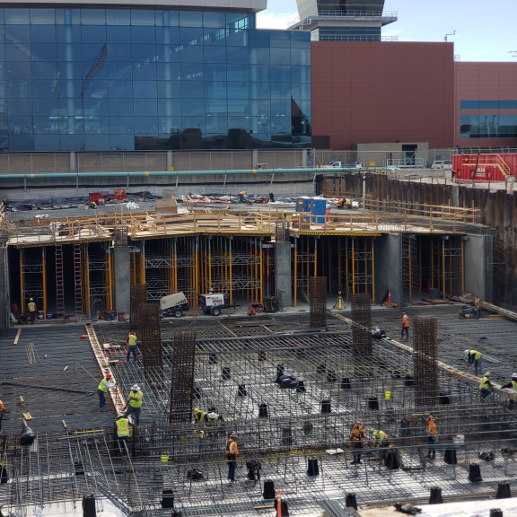 Central Tunnel cement pour prep September 2021