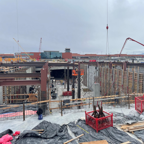 Central tunnel Area G walls February 2022