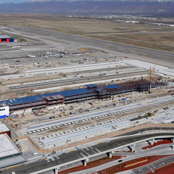 Concourse A east aerial November 2021