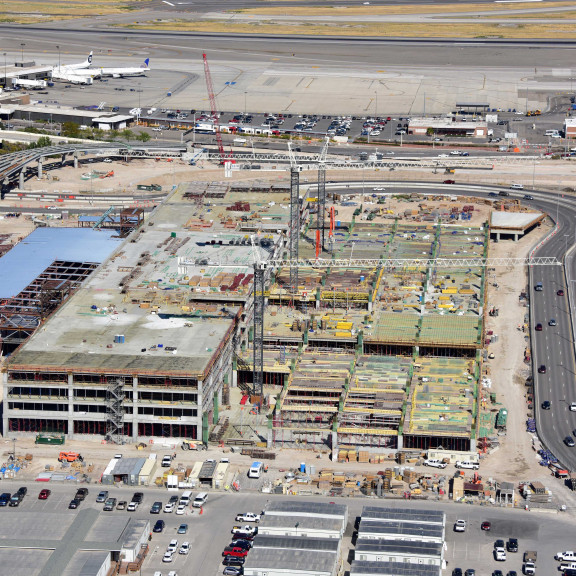 Garage and Gateway Looking East Aug 8 2018