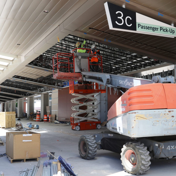 Gateway Arrivals island May 28 2020