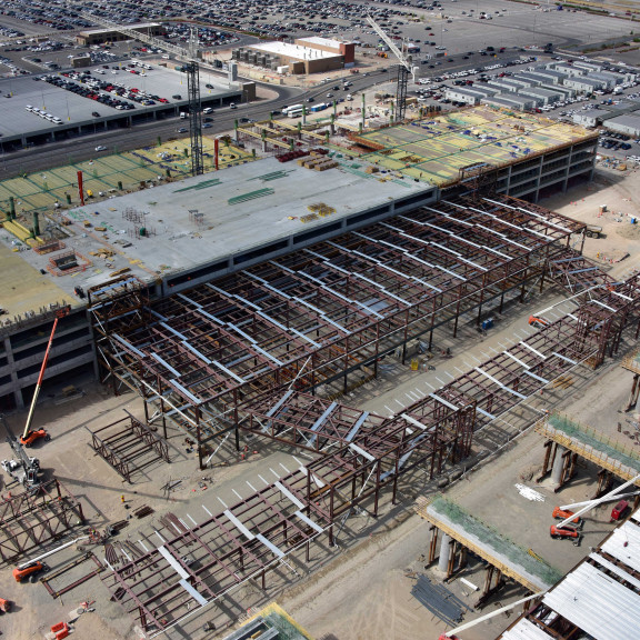 Gateway and Garage Looking SE July 25 2018