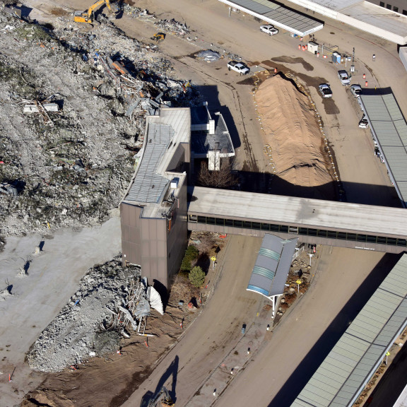 Legacy Garage Demo Looking W December 2020