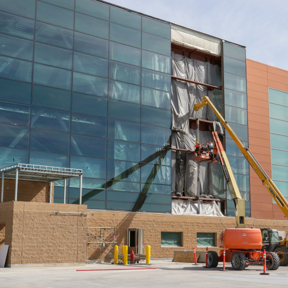 NCE Sect G Curtainwall closeup April 2024