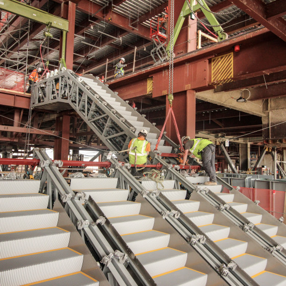 NCE Sect G Escalator in stall Day 2 June 7 2023