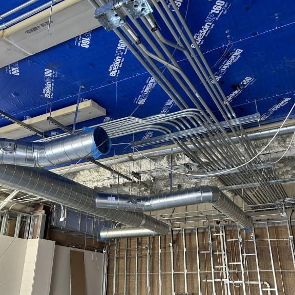 NCE air duct work April 2025