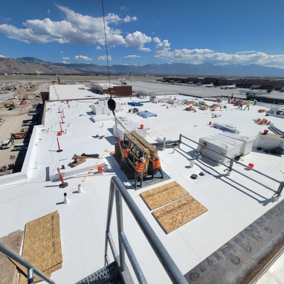 NCE area g roofing completion September 2023