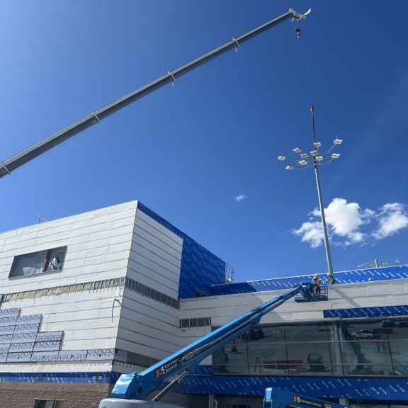 NCE exterior work April 2025