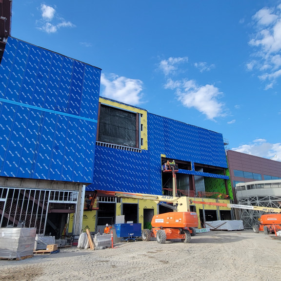 NCE north g framing sheating blueskin August 2023