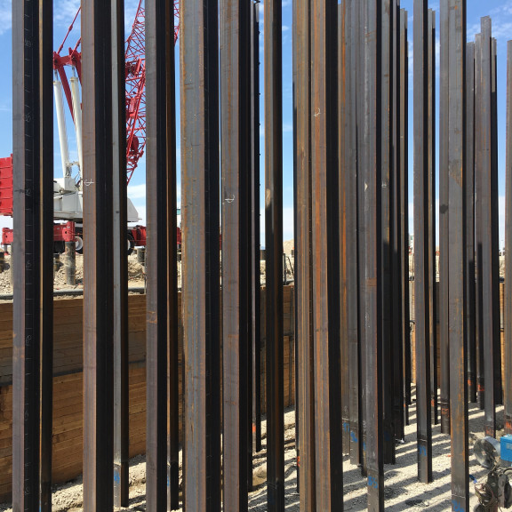 North Concourse Steel Piles 2
