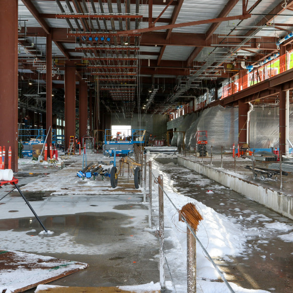 North Concourse east L2 removing snow Feb 23 2023
