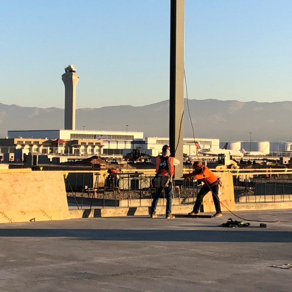 North Concourse steel erection 2 Nov 20 2018
