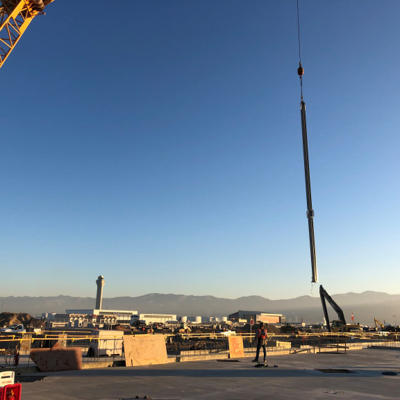 North Concourse steel erection Nov 20 2018