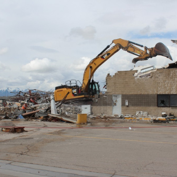 Old Rental Car Building Demo 1