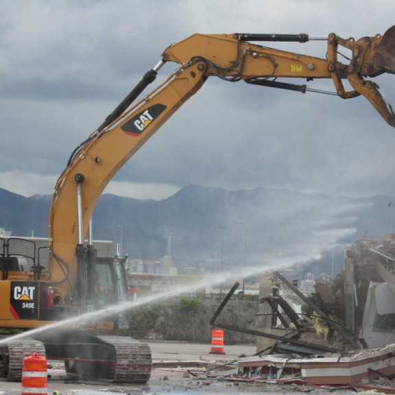 Old Rental Car Building Demo 2