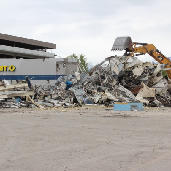 Old Rental Car Building Demo 3