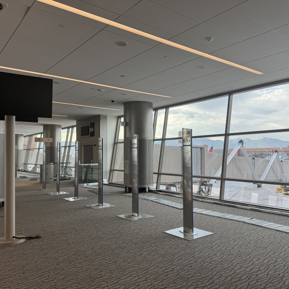 Phase 4 NCE Gate B36 waiting area August 2025