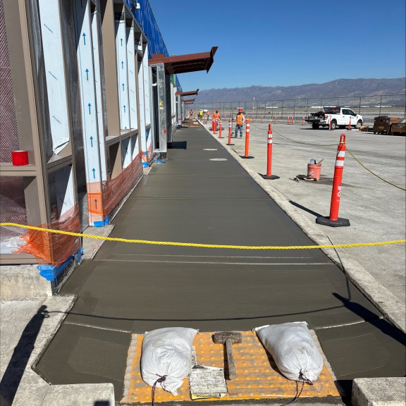 Phase 4 airfield concrete pour October 2025