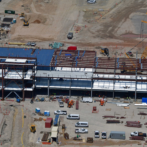 SCE Steel Sect A and B Looking North August 25 2021