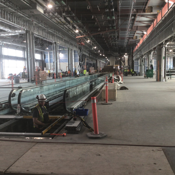 SCE moving walkway instal March 2022