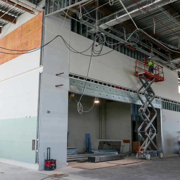 South Concourse east L2 Sect F drywall Feb 24 2023