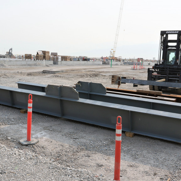 Steel delivery for Concourse A East July 26 2021