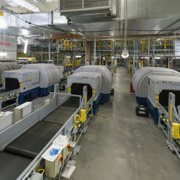TSA baggage screening area December 2019