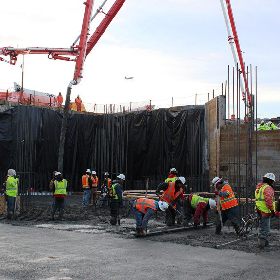 Terminal Tunel Slab Mat Pour 2