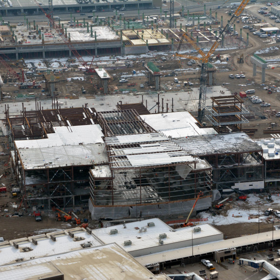 Terminal and Roadways Looking SW Jan 24 2018