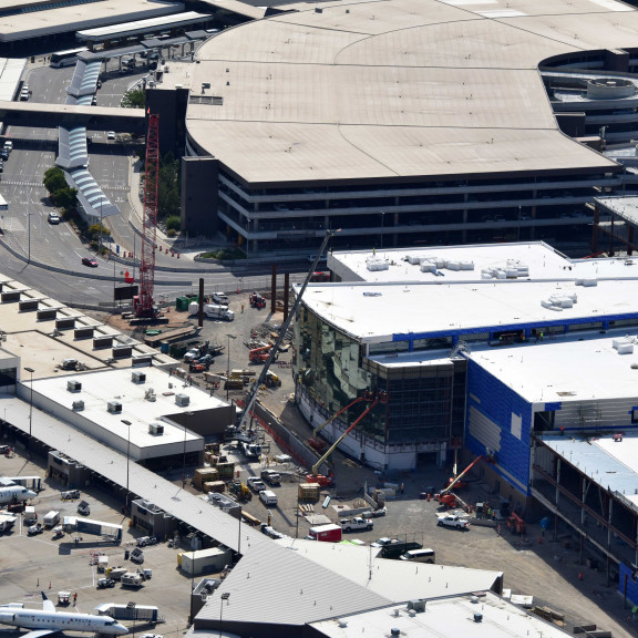 Terminal plaza Looking East July 25 2018