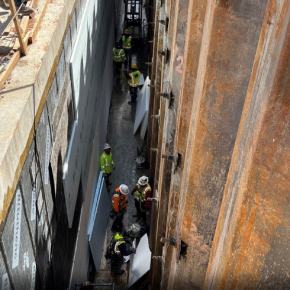 Tunnel Area g wall waterproofing March 2022