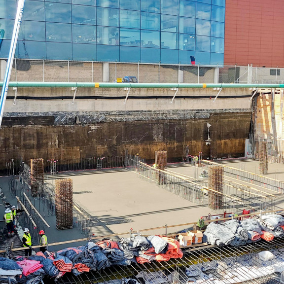 Tunnel area e and d1 pour July 2021