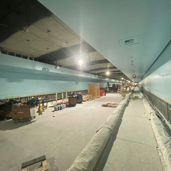 Tunnel painting walls January 2023