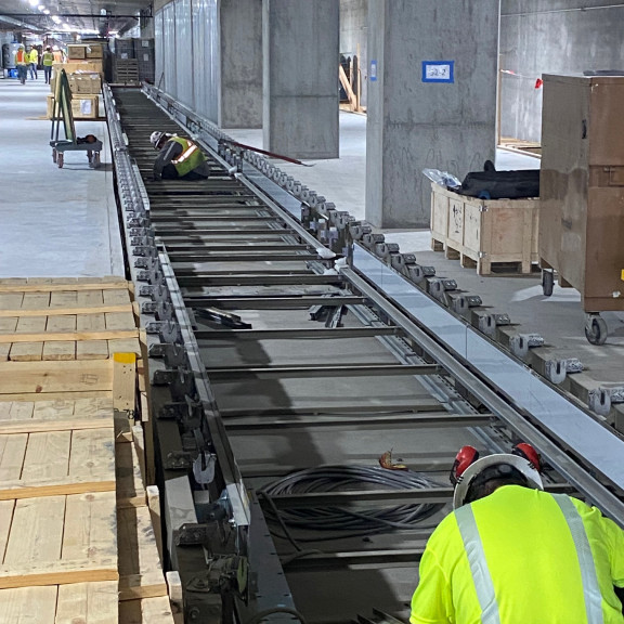 Tunnel prepping walkway 5 for pallet install Sept 7 2022